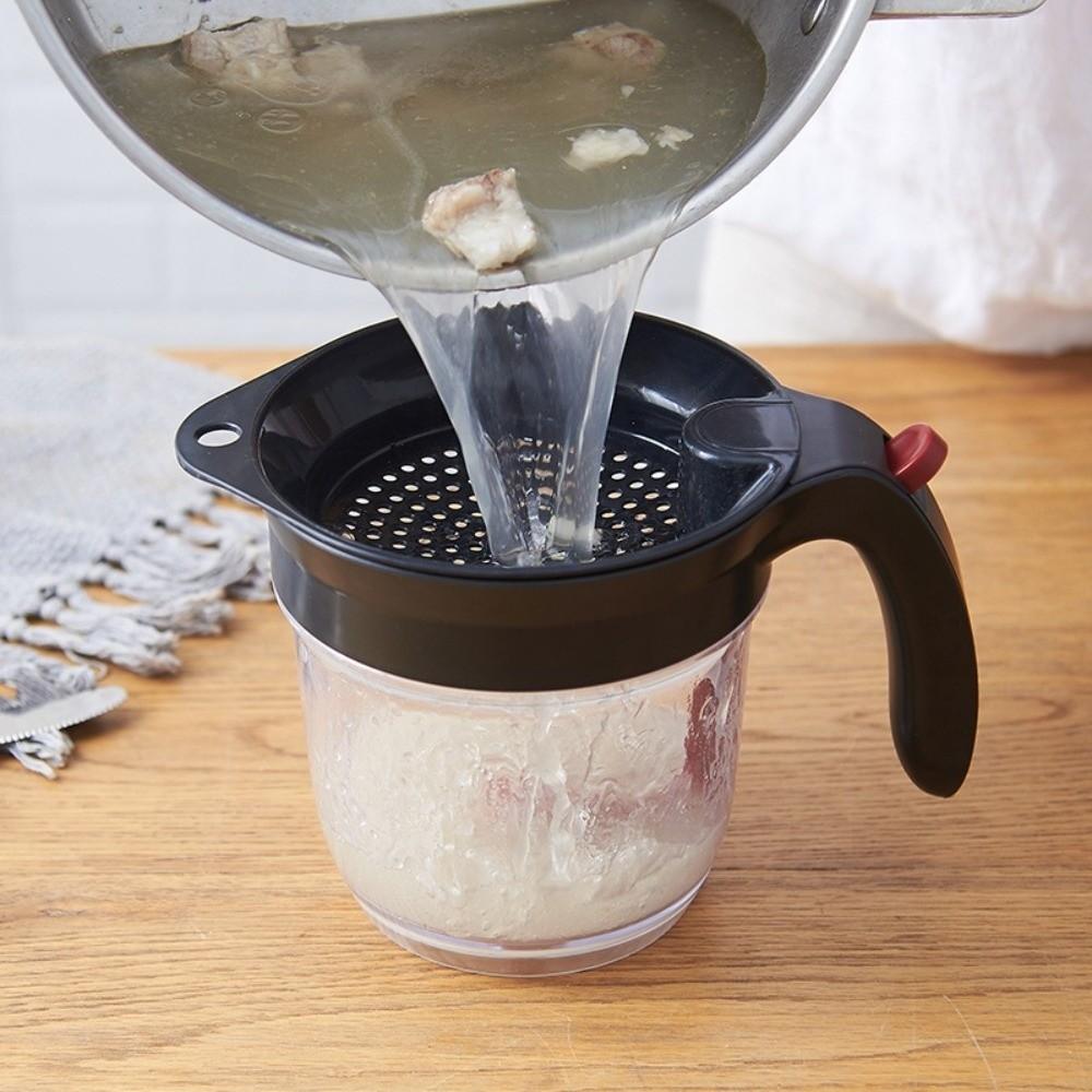Measuring Cup Gravy Separator Non-Slip Handle Grease Separator Fat Separator Cooking Application