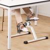 White Aluminum Pedal Exercise Bike for Home Fitness and Rehabilitation Training - No Power Required, Adjustable Pedal and Handle, Durable Metal Design