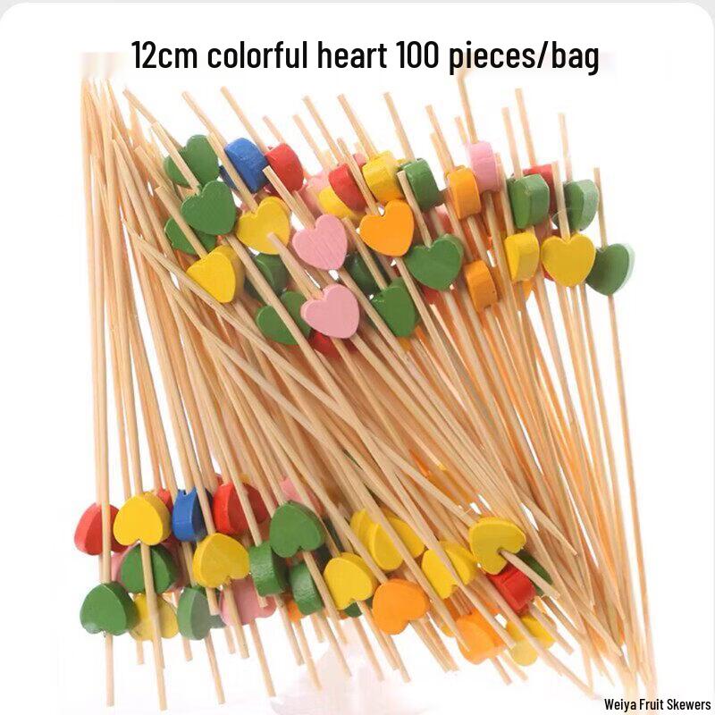 Qiwei Disposable Bamboo Fruit & Cocktail Picks