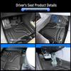 Eco-Friendly TPE Floor Mats for 21-26 Toyota Sienna & Grand Highlander, Business Vehicle Interior Accessories
