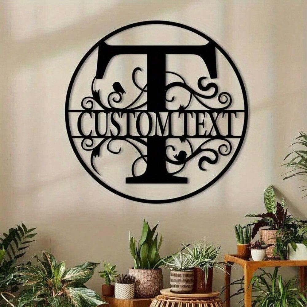 Custom Metal Letter Sign, Personalized Name Plate for Wall Decor, Birthday Gift, Housewarming, Wedding, Party Decoration