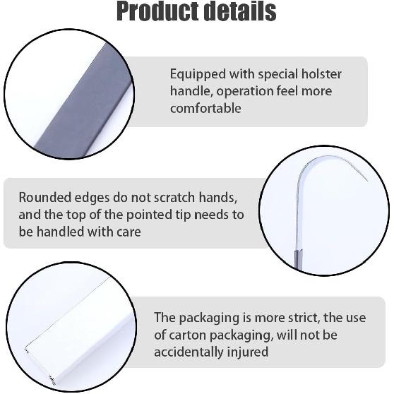 Wokyo Pottery Sculpture Tools Set of 4 Clay Plaster Molding Sculpting Tools Handmade Trimming Knives for Carving Craft Shaping