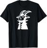 Funny Silhouette Doodle T-Shirt Featuring a Cute Mountain Goat