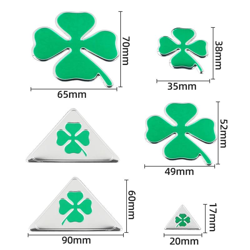 Green Four-leaf Clover Logo Decal for Alfa Romeo 147 156 166 159 Mito Giulietta Giulia Spider Car Side Fender Body Badge Sticker
