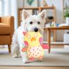 Yousheng Plush Animal Dog Chew Toy Boredom Stress Relief Squeaky Frog Cat Rabbit Plushie Bite Resistant Dog Teething Cleaning Interactive Animal
