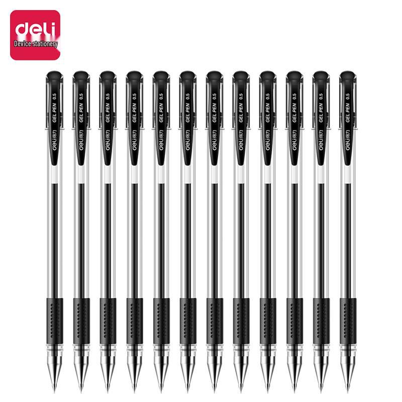 Deli 6600ES 0.5mm Black Gel Pen