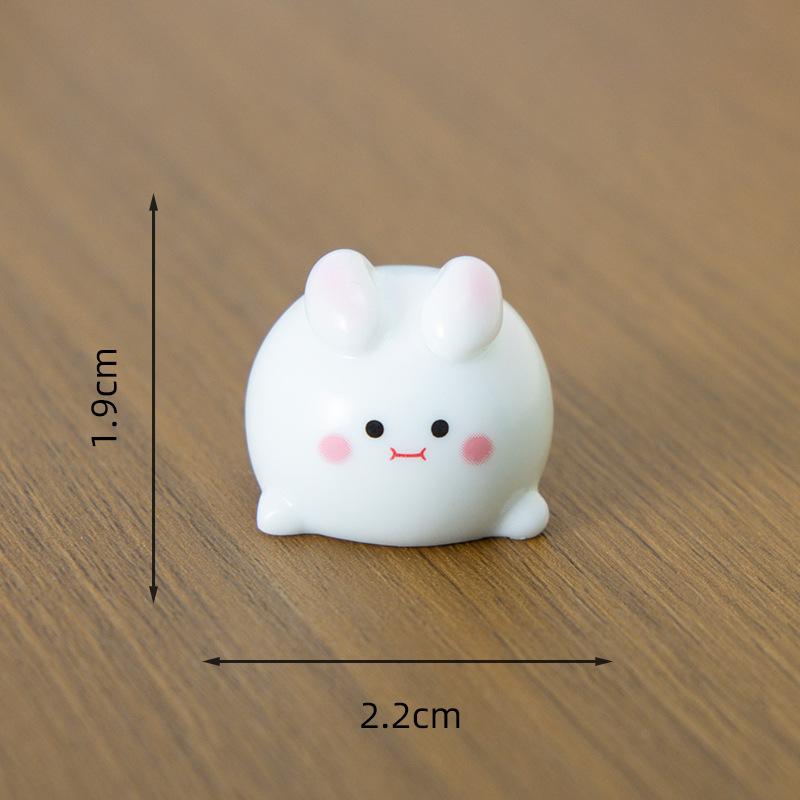 

Мультяшный милый шар животное микро-пейзаж настольные украшения украшения, пухлый маленький кролик Танюань DIY аксессуары Sitting rabbit