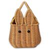 ABWR- Easter Egg Handwoven Gift Basket Picnic Basket Fruit Storage Basket Flower Basket Durable Easy Install