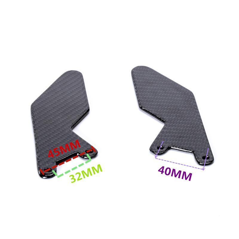 

Universally Carbon Fiber Heel Guard Rearset Plate Foot Peg Protector Rear Sets 2PCS For GSXR 1000 GSXR1000 Gloss