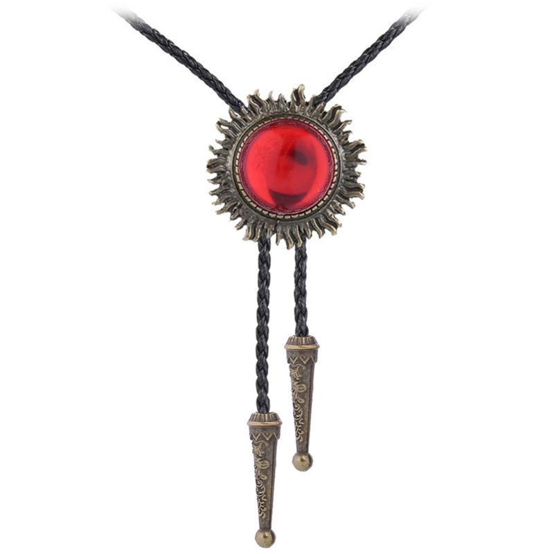 

Alloy Gemstones Buckle Decor Bolo Tie for Men Women Bridegroom Wedding Necklace
