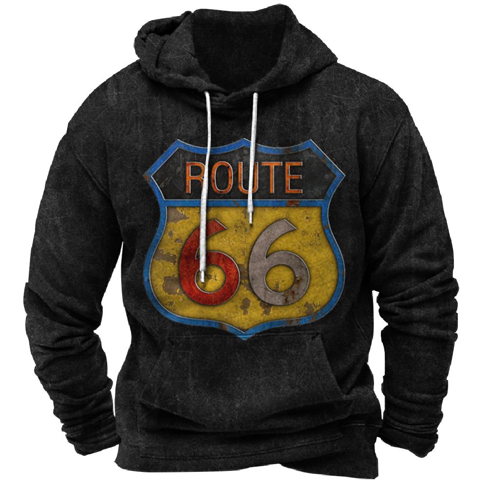 Vintage Hoodie Route 66 3d Print Hoodies Fashion Hoodies Sweatshirts Boy Women Sweats Men's Tracksuits Men Women Clothes Hoodies