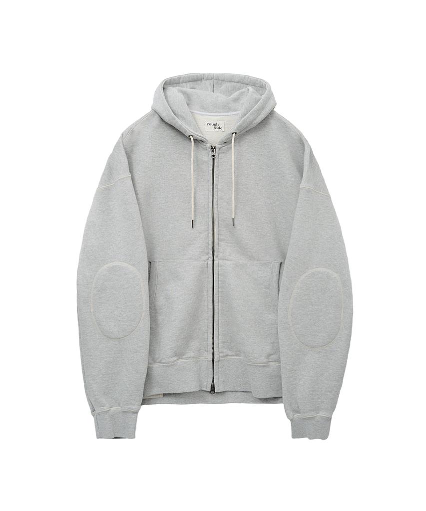 Kaba Taraf Oversize Fermuarlı Kapüşonlu Sweatshirt M.Gri