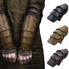 4-lagige Ritter-Handschuhe Mittelalterliche Armschienen Renaissance-Kostüm PU-Armschienen