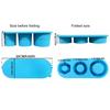 Silicone Hollow Cylinder Ice Cube Tray With Lid Mold For Cola Coffee Stackable Ice Cubes Maker For 30 40oz Cup Tumblers