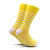 New Arrival High Quality Combed Cotton Men Polka Dot Strip Happy Socks  Color  Designer Casual Novelty Dress Business