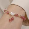Natural Crystal Bracelet Strawberry Crystal Jewelry Bangles Women Fashion Jewelry accessories Gift