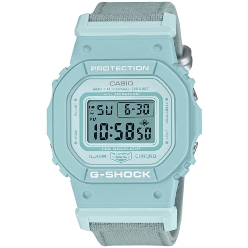 Casio G-Shock Women's Watch GMD-S5600CT-3JF, Mid-Size Model with Cross Band, Made with FOOD TEXTILE Material and Biomass Plastic, Gray, Web Exclusive