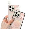 Cute pink pig West Highland is suitable for iPhone17ProMax transparent mobile phone protective case 16/15 simple niche