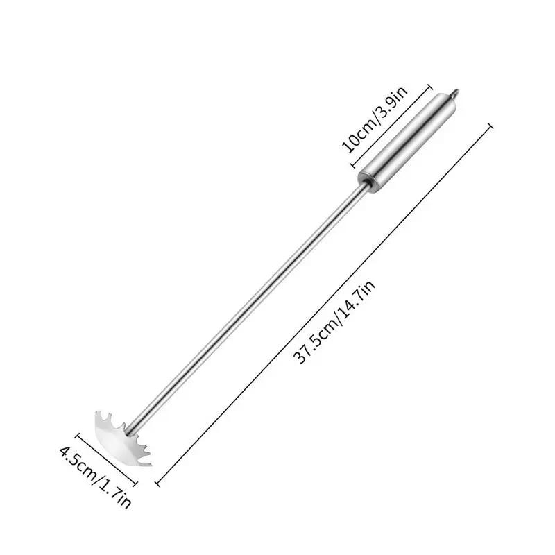 

Автоматический скребок для сбора грязи из нержавеющей стали с длинной ручкой для очистки сетки для барбекю