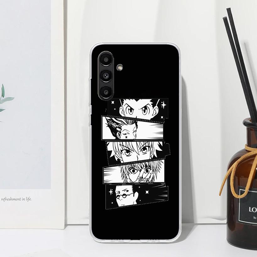 Black White Hunter HXH Phone Case For Samsung Galaxy A17 A37 A57 A16 A26 A36 A56 A15 A25 A35 A55 A14 A24 A34 A54 A13 A23 A33 A53
