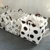 "Laundry Basket Cotton and Linen Dirty Clothes Laundry Basket Foldable Laundry Basket Storage Household Sundries Storage Basket