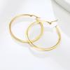 Dainty Twisted Hoop Earrings for Women Stianless Steel Circle Round Ear Clip Accessory Wedding Statement Jewelry
