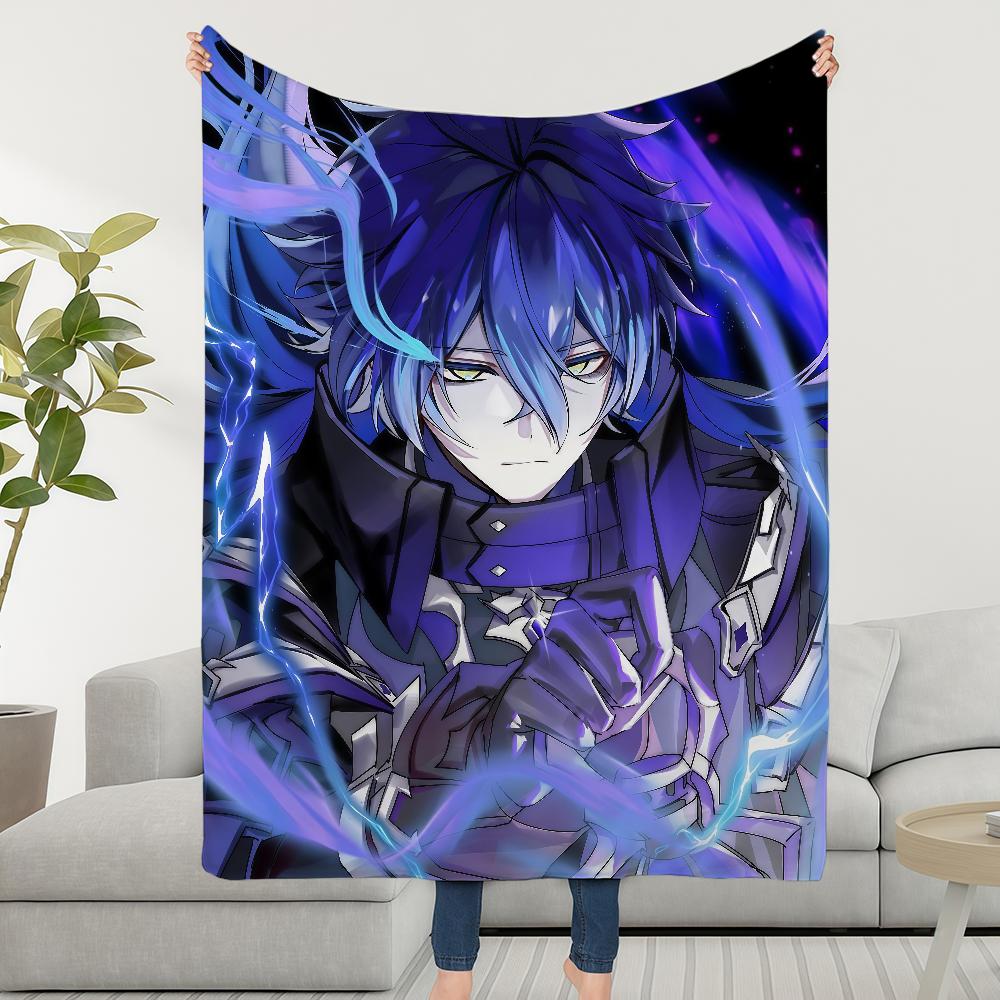 Genshin Impact Flins Decke Überwurf Super Kuschelig Plüsch Wohnzimmer Sofa Couch Kindliche Geburtstagsgeschenke