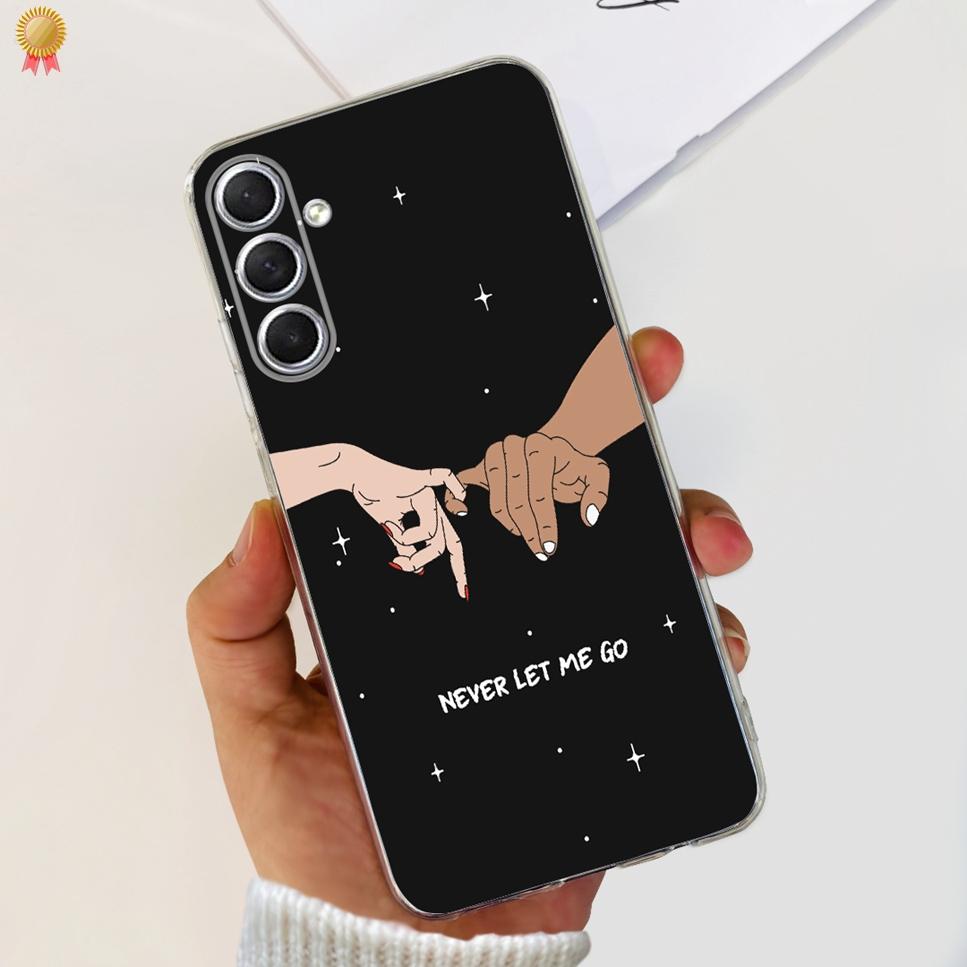 Case For Samsung F54 5G Back Cover Glitters Fashion Cat Wolf Soft Silicon Bumper For Samsung Galaxy F54 5G F546B Phone Case Capa
