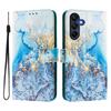 Luxus Flip Lederhülle für Samsung Galaxy A17 4G 5G Flip Cover für A17 A16 A15 A14 5G A175F Geldbörsentaschen Blumenhüllen Schale