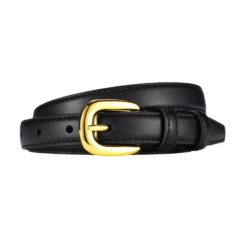 Women's Belt, Pin Buckle, Small Belt, Small Clear Female Slim Korean Style Lady's Belt Belt