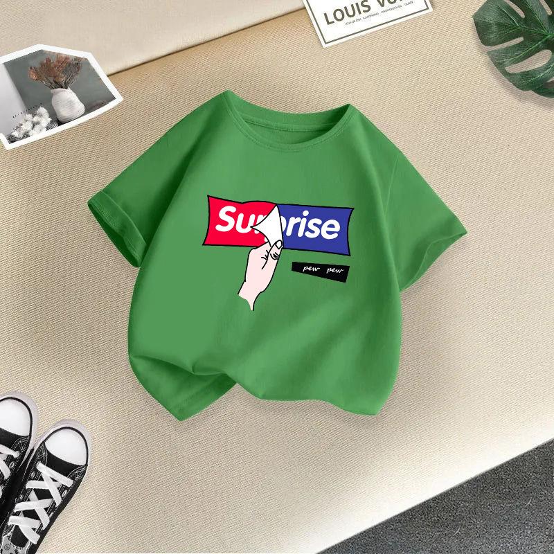 Kinder T-Shirt Mode Bedruckt Kinder T-Shirt Kinder 100% Baumwolle Kleidung T-Shirt Tops Tee Jungen Tee 2-13J