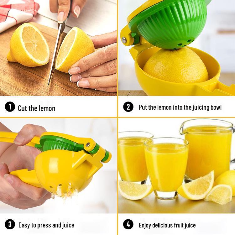 Manual Aluminum Alloy Two-in-One Lemon and Fruit Juicer
