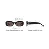 Saint Laurent Logo Irregular Frame Sunglasses Women Sunglasses Black SLM130001