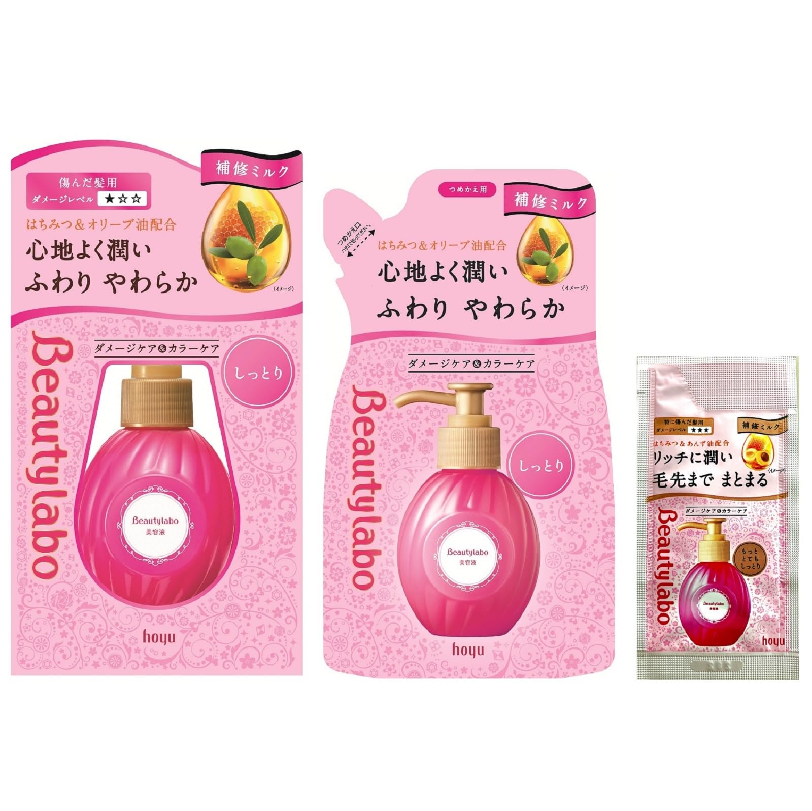 

Beauty Labo Serum Refill Hair Milk Treatment Hoyu [Основа + + Бонус] [Увлажнение] Несмываемый