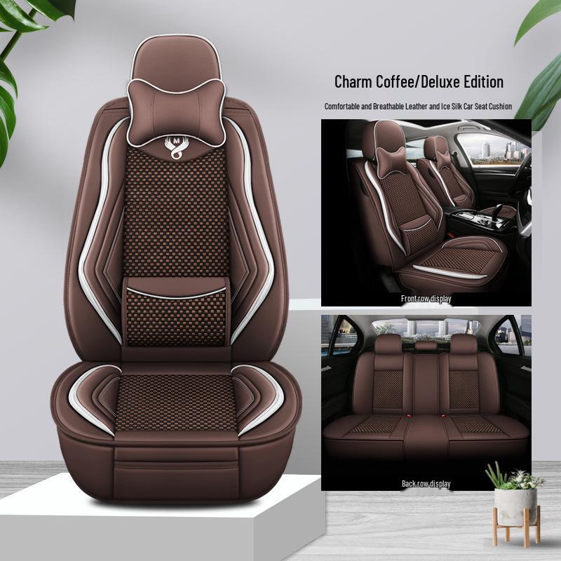 Huachen Zhonghua H-Series Ice Silk Universal Car Seat Cushion - Four Seasons Full Coverage