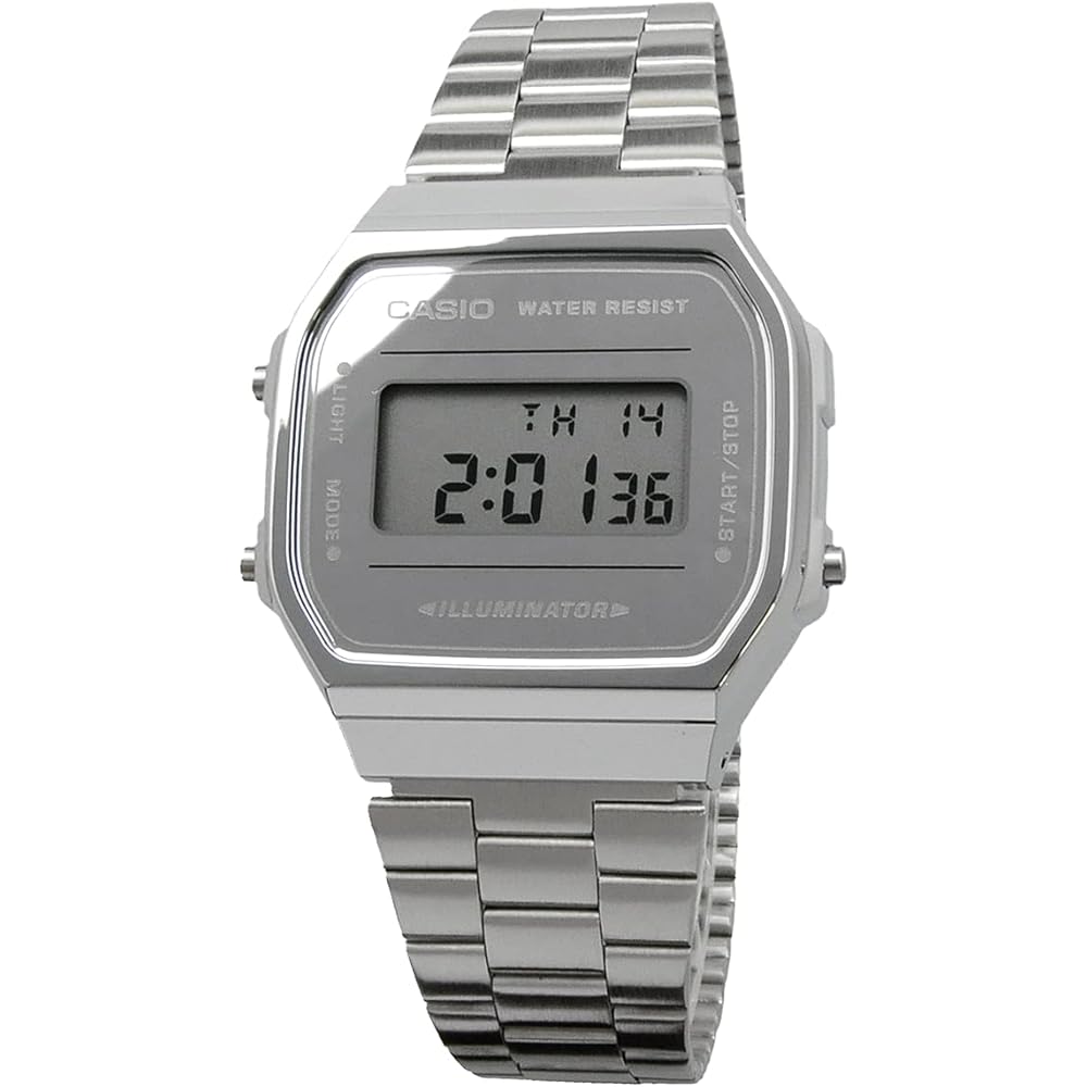 Casio CASIO Digital Watch Vintage Series A168WEM-7 Men's, Women's, Kids' Silver Overseas Model [Parallel Import]