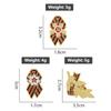 Creative Russian Flag Victory Day Saint George's Ribbon Wheat Ear Brooch Metal Badge Souvenir Badges Metal Pines