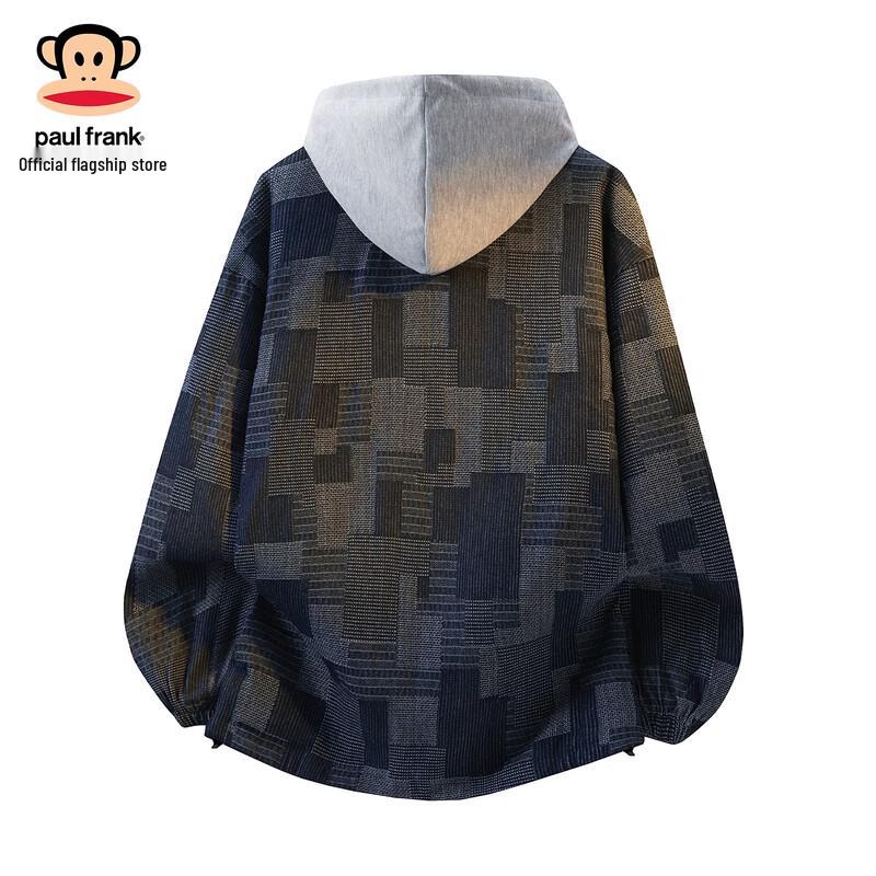 paul frank Men's American Street Style Color-Block Hooded Jacket
