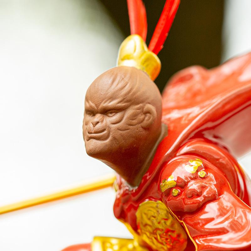 Creative Dou Defeats Buddha Car Decoration, Qi Tian Da Sheng, Sun Wukong Monkey, Personalized Car Decoration