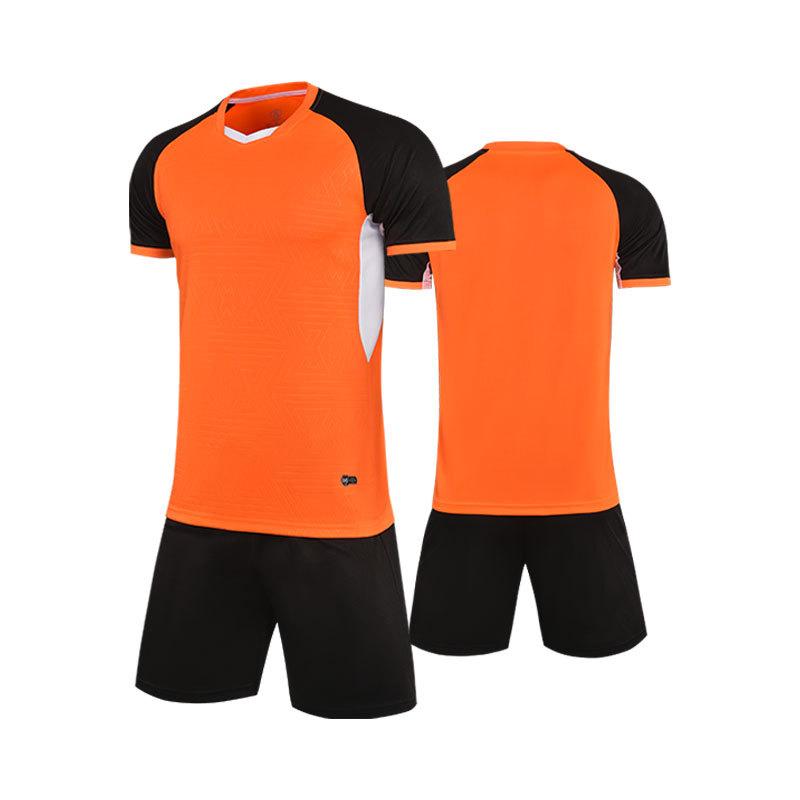 Short-sleeved Football Jersey Set DIY Adult Primary School Children with The Same Football Training Jersey Team Jersey Competition Jersey