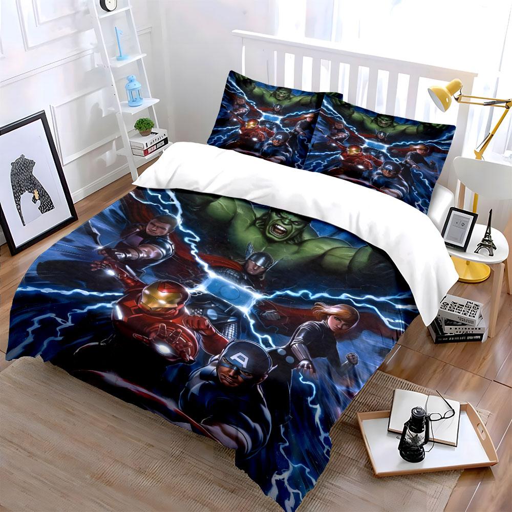 Superheroes and Lightning Bolts. Bedding Sets Duvet Cover Sets Duvet Covers Pillowcases(1 * Duvet Cover 2 * Pillowcases Without Duvet Insert)