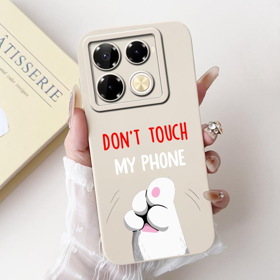 Soft TPU Candy Silicone Phone Case For Infinix Note 40 Pro Plus Note 40 4G 5G Back Cover Note40 4G Bumper Flower Girl Fashion