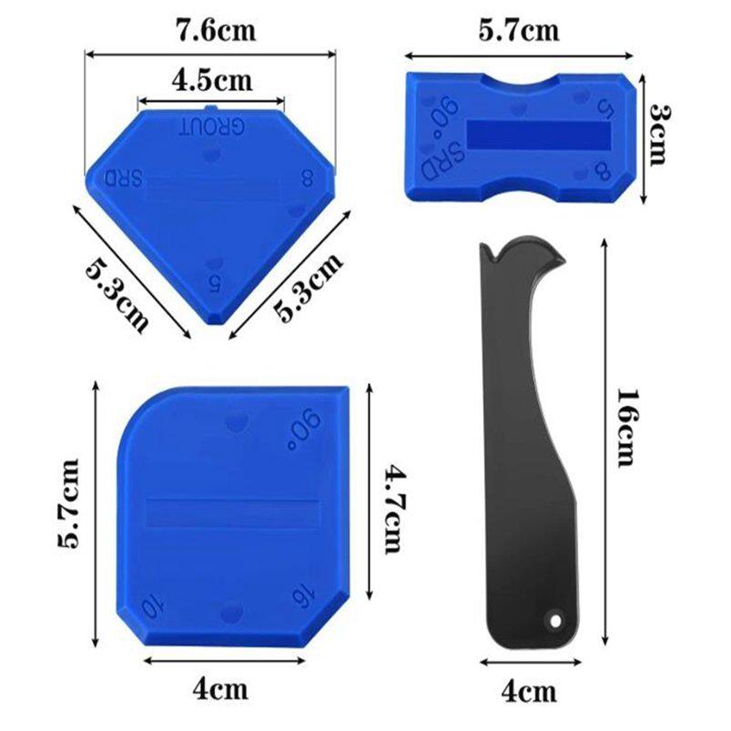 Glass Window Caulking Tool Kit Silicone Sealant Remover For Silicone Durable 10Pcs