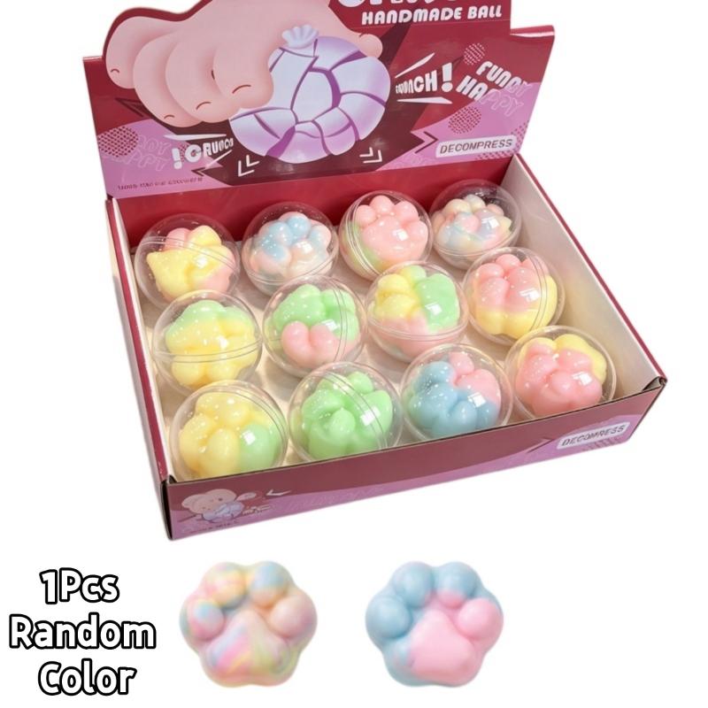 Multiple Series Squeezable Stress Balls Slow Rebound Wax Skin Squeeze Toy Adult Sensory Fidget Toy Soothing Relieving Stress
