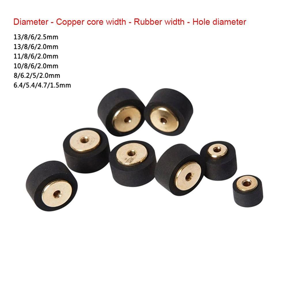 1Pcs Rubber Cassette Deck Pinch Roller Stereo Drive Wheel Part  Radio Equipment Use