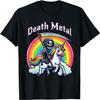 Death Metalowy Żniwiarz Jadący na Jednorożcu Koszulka Unisex dla Dorosłych
