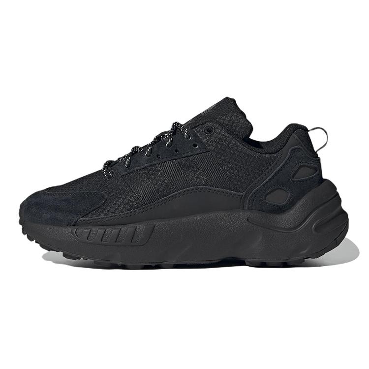 

Adidas Originals ZX 22 Comfortable Abrasion Resistant Low top Kids Running Shoes Black GW3659 36