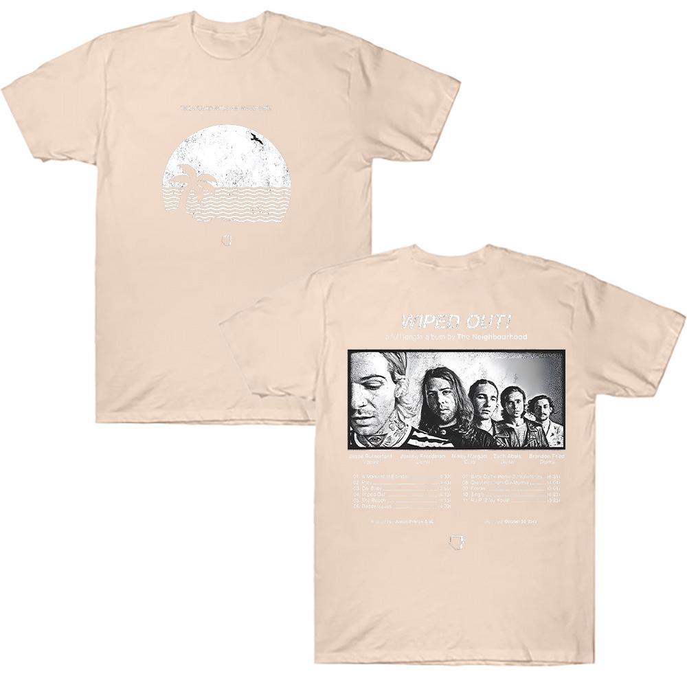 Wiped Out! Album Tee The Neighbourhood Summer Clothes Unisex Fashion Casual Shirt Men Women Aesthetic Pure Cotton Top Streetwear