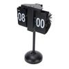 Digital Flip Desk Clock Stainless Steel 12 Hours Battery Powered Quiet Mechanical Auto Flip Clock for Living Room Office