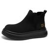 22 Spring and Autumn British Vintage Chelsea Boots Casual High Top Leather Shoes Outdoor Martin Boots